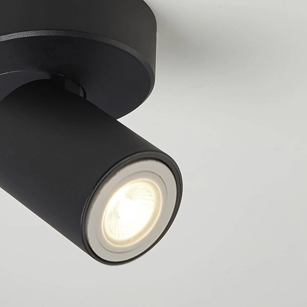 Deckenleuchte Moon 1 rund schwarz Lyora