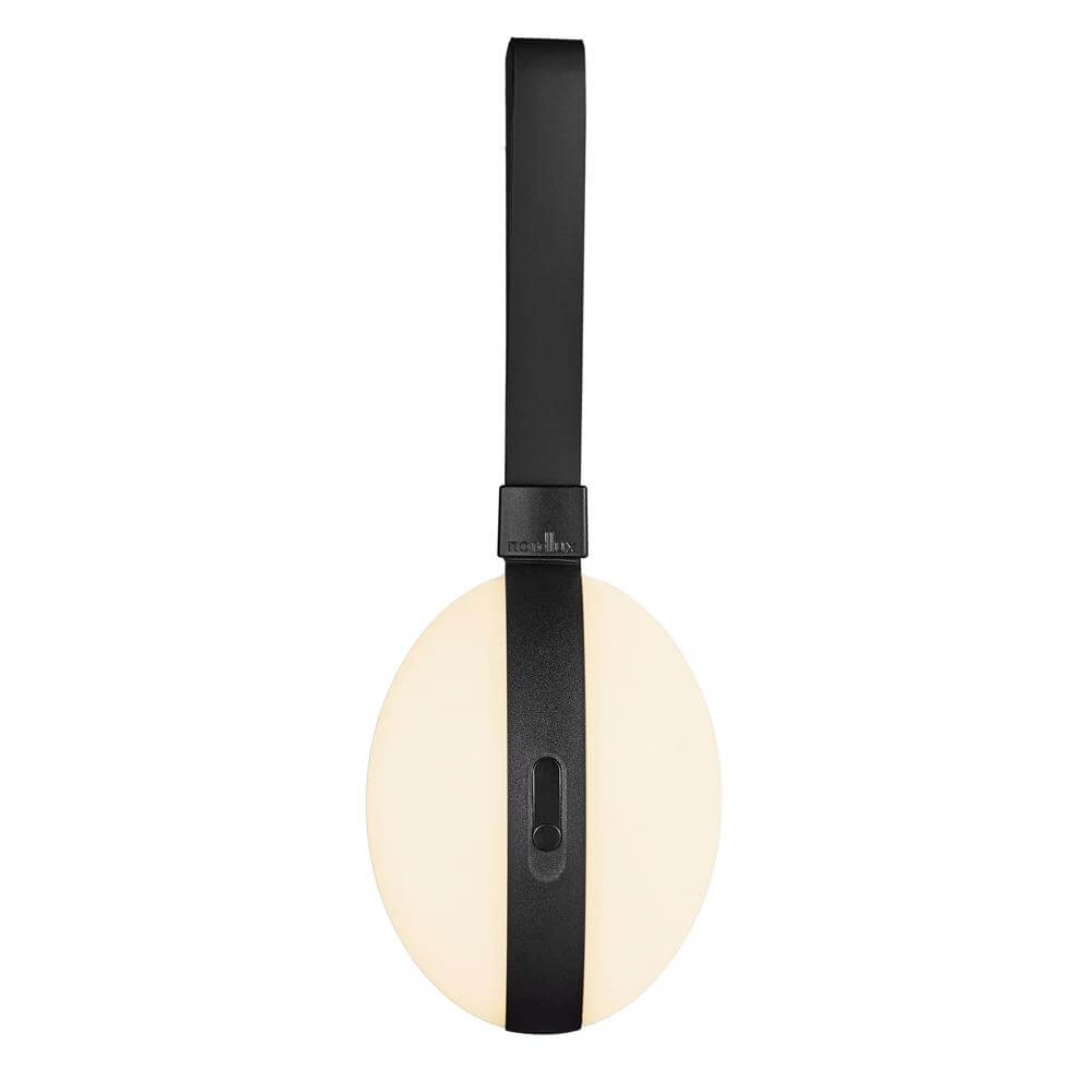 Schlanke Tischleuchte Bring To-Go schwarz Ø 12cm Nordlux 5704924010545