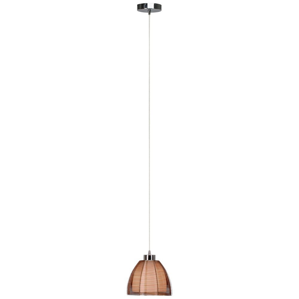 Hängelampe Relax Ø 19,5 cm bronze mit chrom