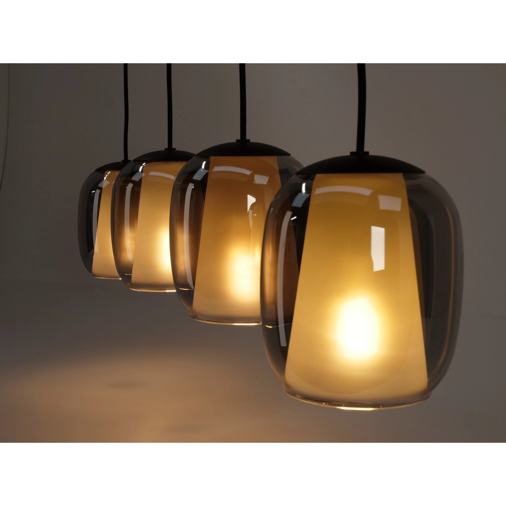Esstisch-Pendellampe Ciampino 4L – Rauchmattglas Eglo 9008606312726