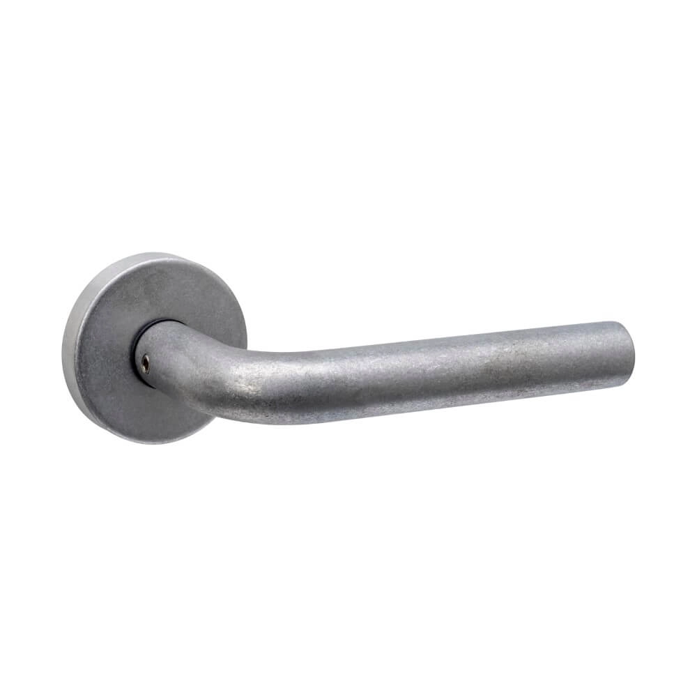 Türklinke Luzern runder Edelstahl getrommelt Intersteel 8714186696545