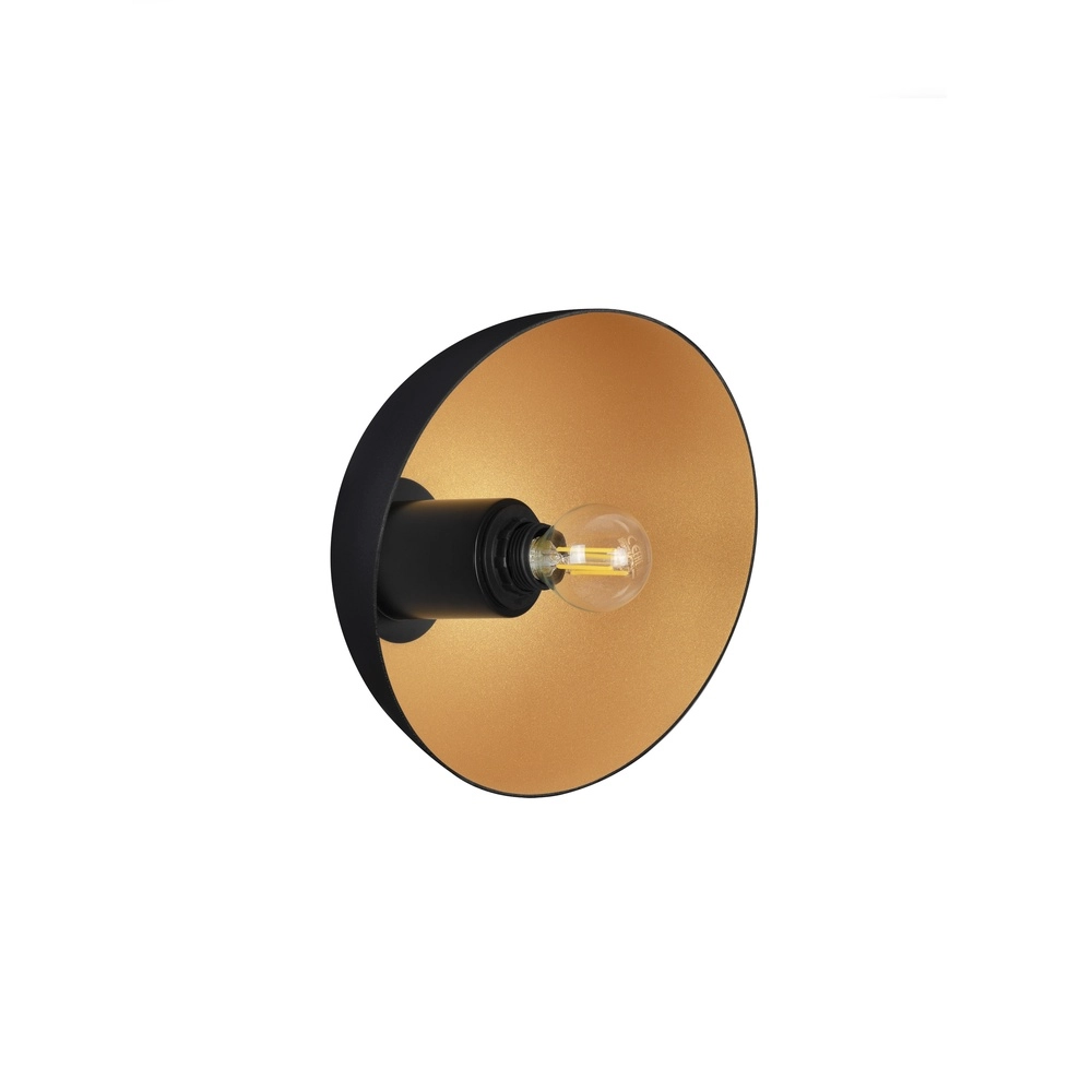 Design-Wandleuchte Onia schwarz mit gold Lyora 5212017458179
