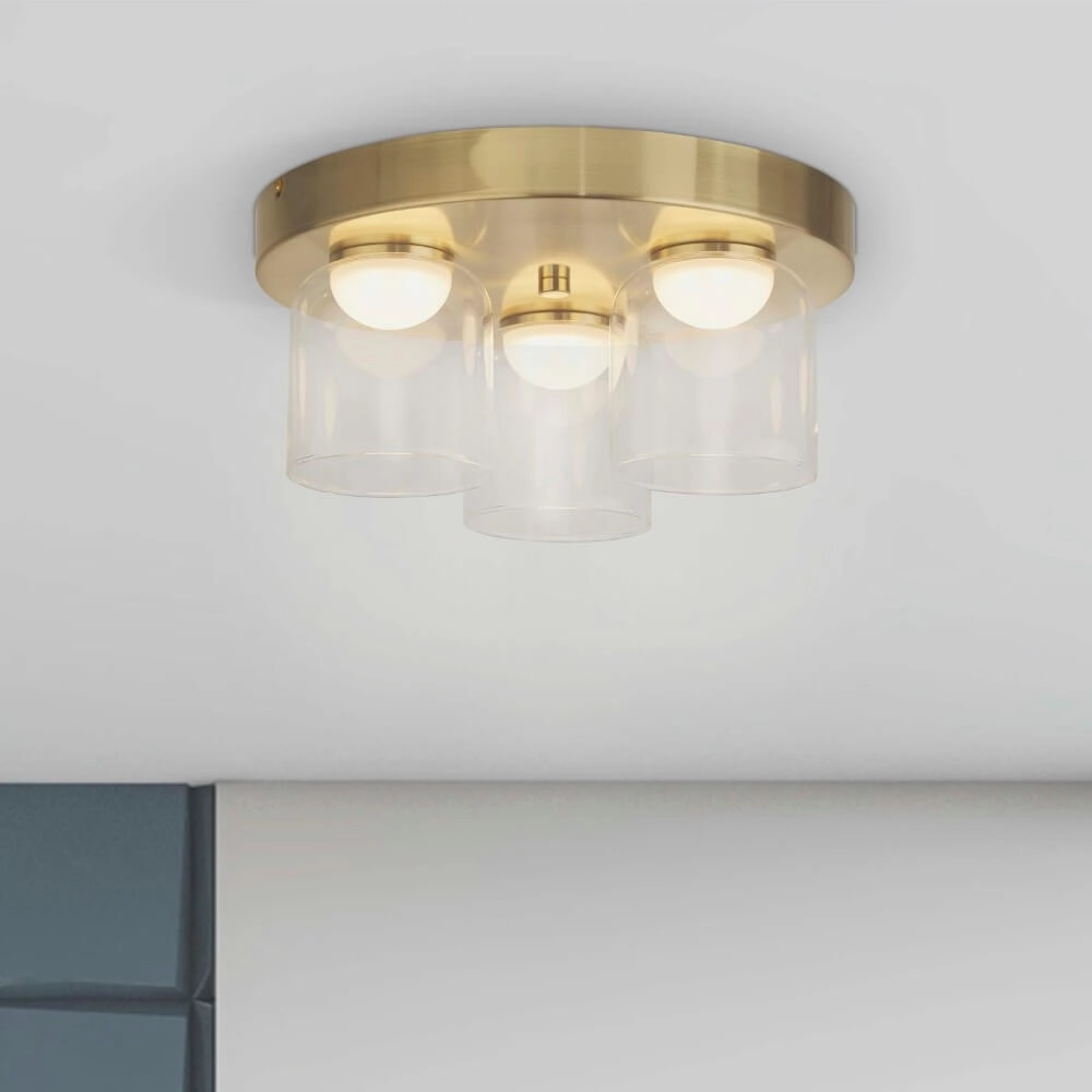 Deckenleuchte für Badezimmer Highball Messing Searchlight 5053423267623