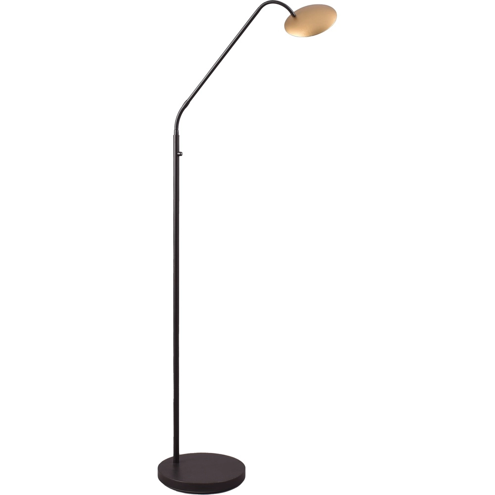 Flex-Leselampe Scala Schwarz mit Gold