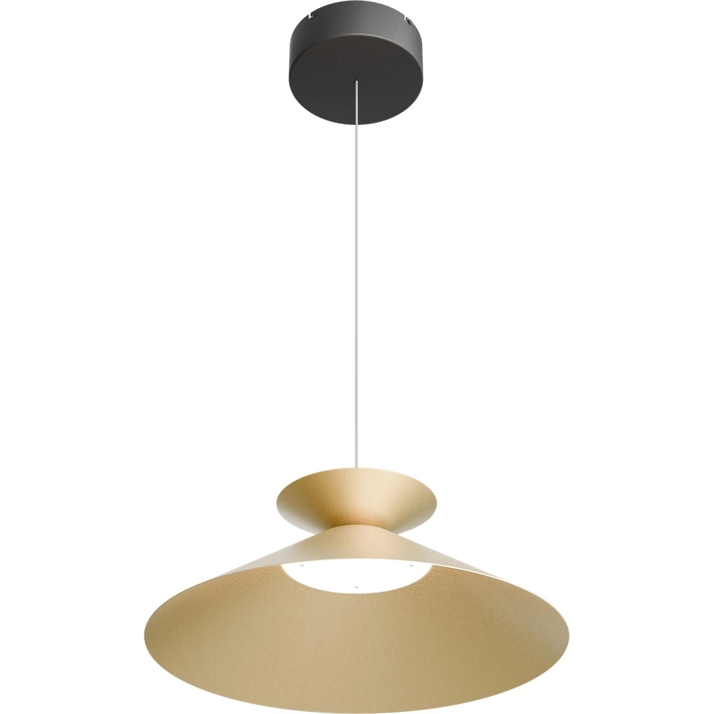 Pendellampe Ceppo schwarz mit Gold Ø 45 cm mit Uplight
