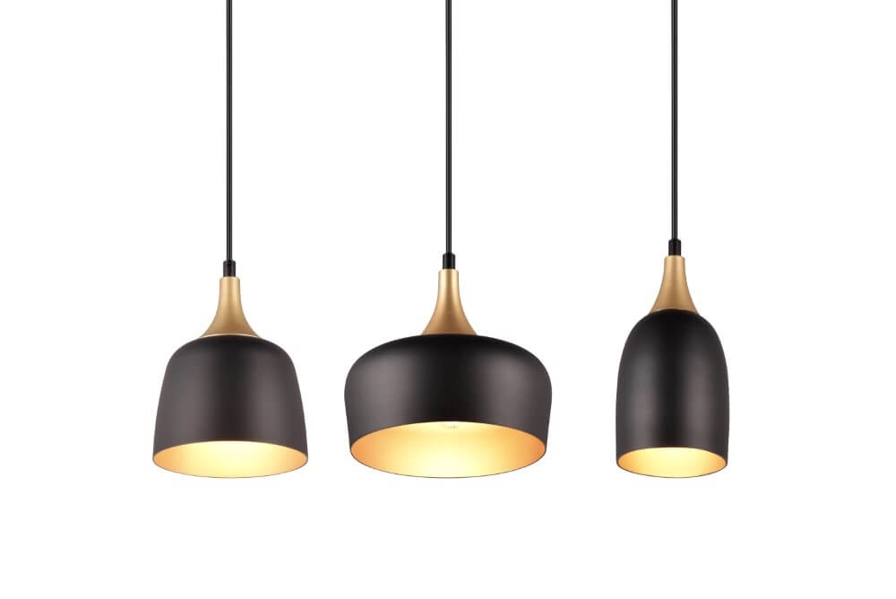 Design-Hängelampe Chiraz schwarz 3-flammig Trio 4017807566826