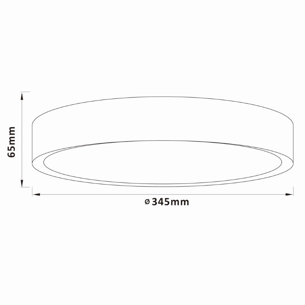 Deckenleuchte aus Holz Slimline Ø 34,5cm Brilliant 4004353426575