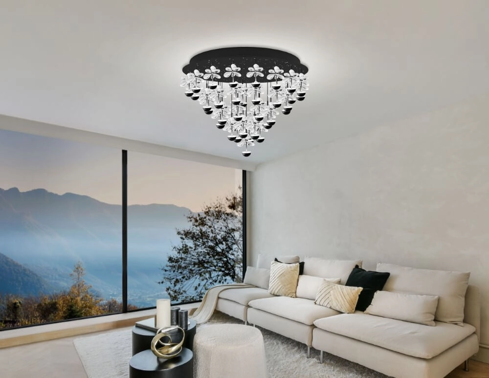 Schwarze Deckenlampe Pianopoli 2 Ø 78cm Stars of Light 9008606270200