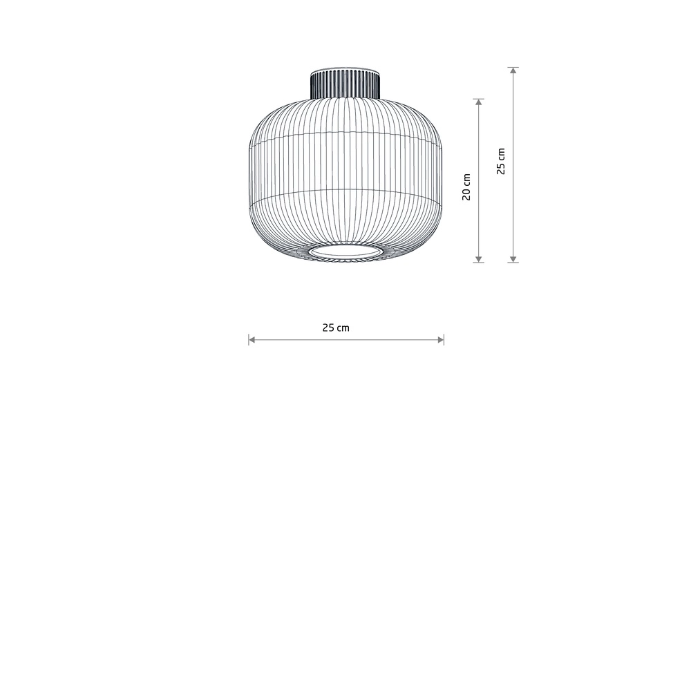 Deckenlampe Aurora Ø 25 cm sandbraun Lyora 5903139119702
