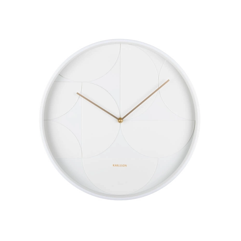 Wanduhr Echelon Circular weiß - Ø 40cm
