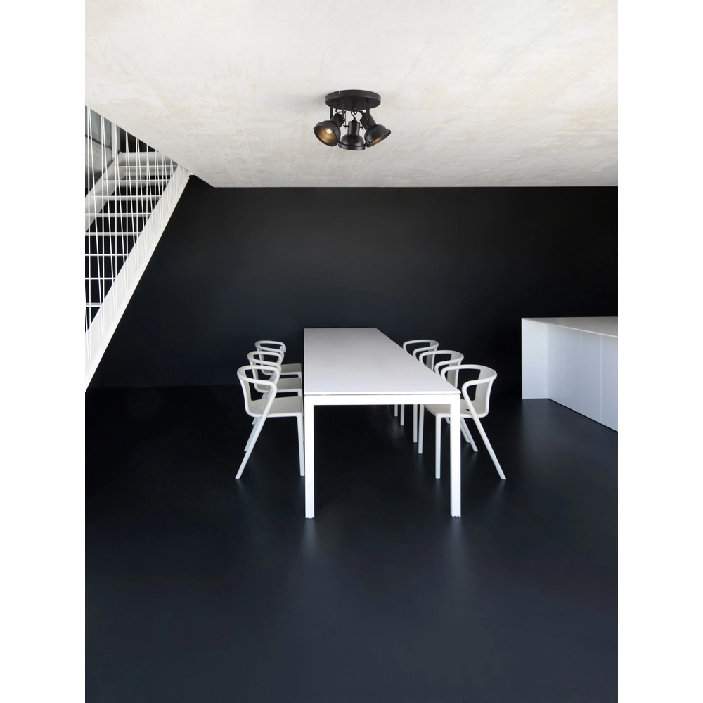 Deckenlampe Ruvi 3-flammig schwarz Lyora 5212017446374