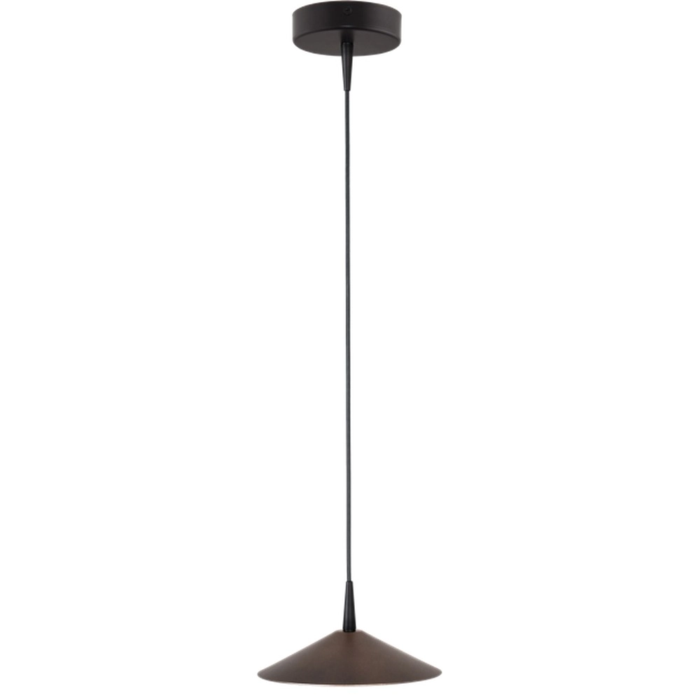 Design-Pendellampe Ceppo schwarz mit kakaobraun Ø 18 cm