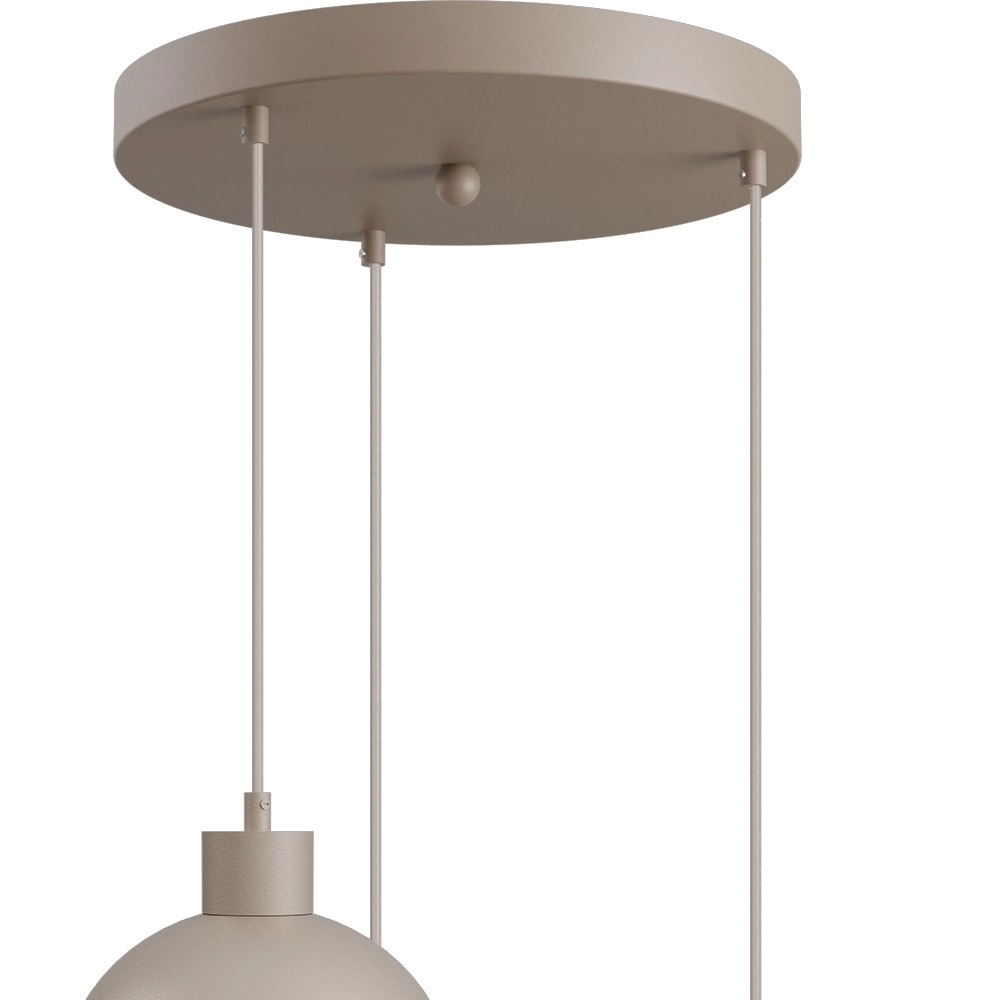 3-Licht Pendellampe Opera Ø 35cm beige Terra Masterlight 8718121424293