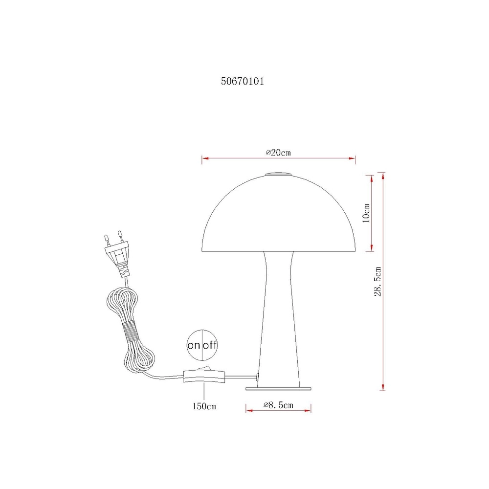Moderne Tischlampe Julia Nickel Globo 9007371589623