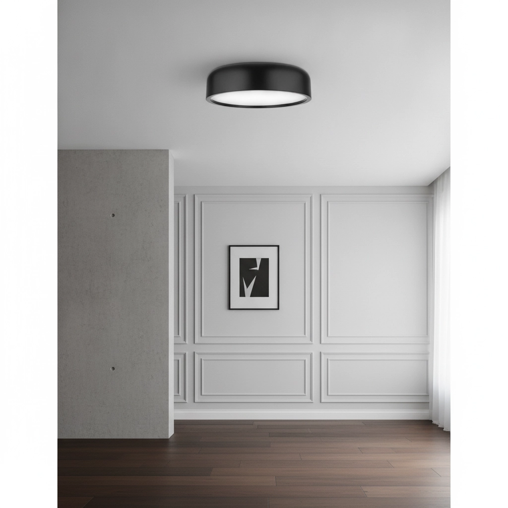 Design-Deckenleuchte Perleto schwarz Ø 35cm