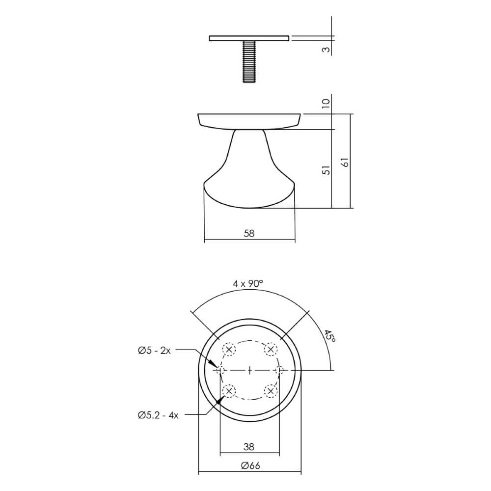 Haustür-Set rund Vurano Schwarzer Kernzugschutz Intersteel 8714186540084
