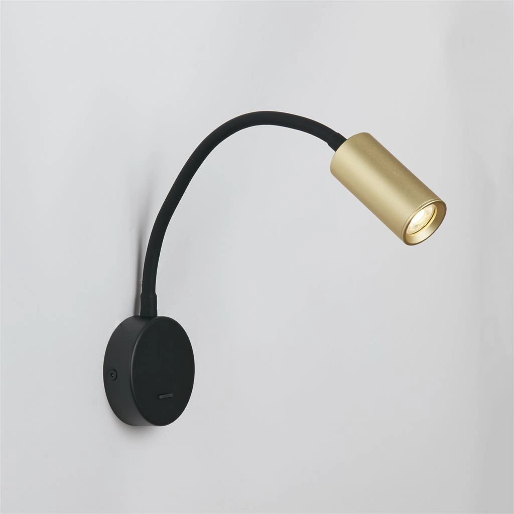 Nachttischlampe Ciara Gold flexibel