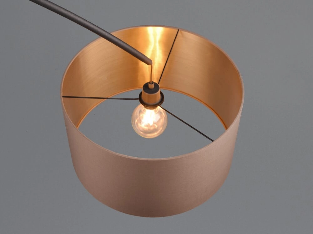 Bogenlampe Mansur Schwarz Trio 4017807574524