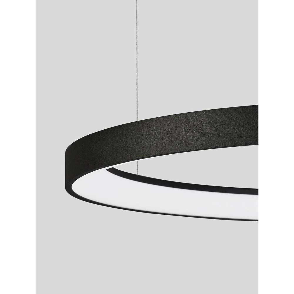 Design-Pendelleuchte Pertino schwarz Ø 58cm 2700K Lyora 5212017446053