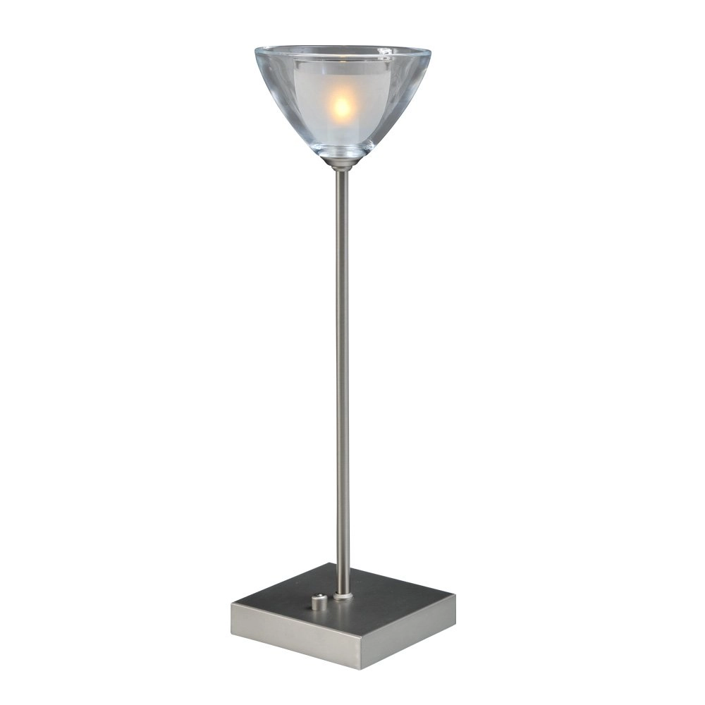 LED Tischlampe Caterina LED 42 cm metallic-grau