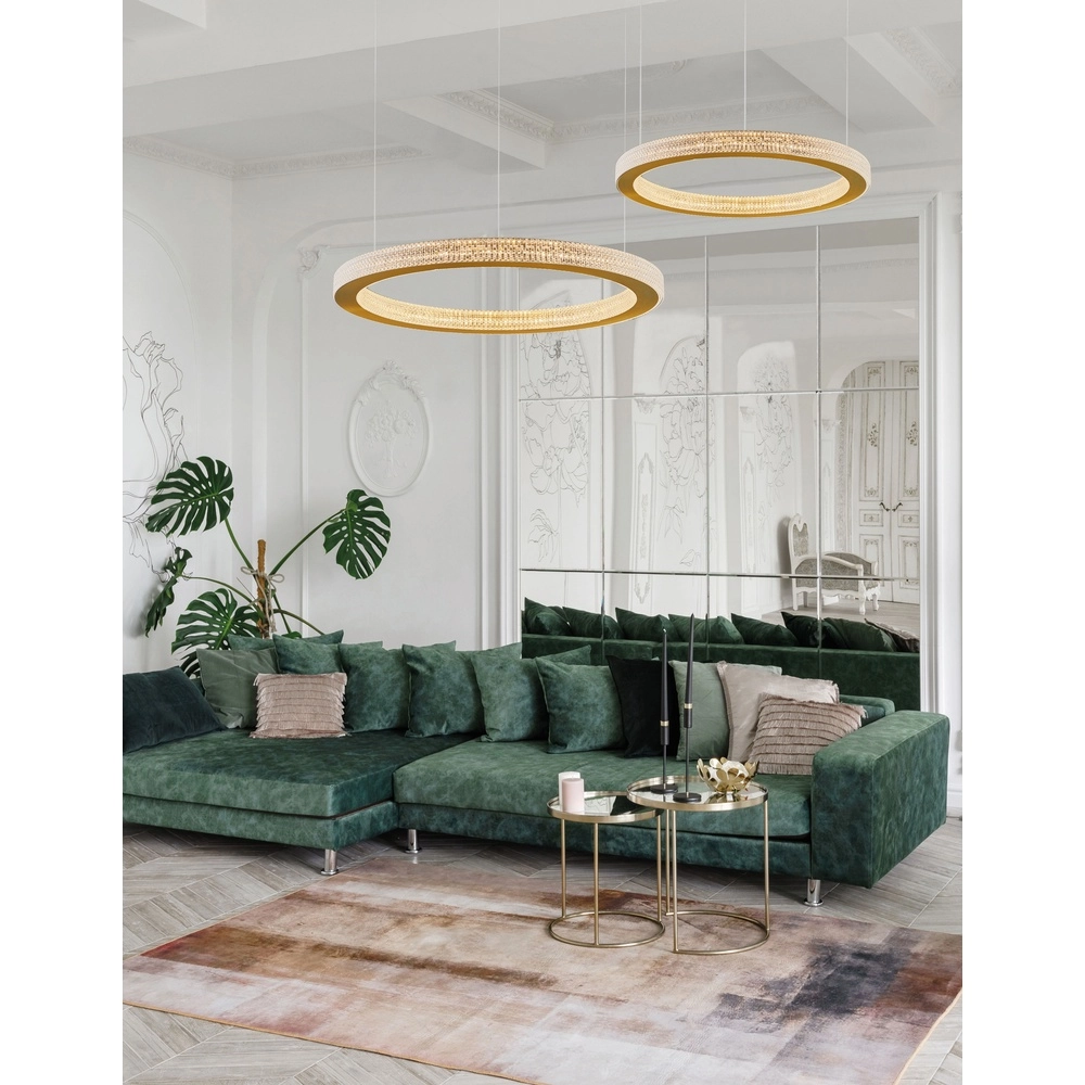 Pendelleuchte Fiore gold Ø 60cm Lyora 5212017424136