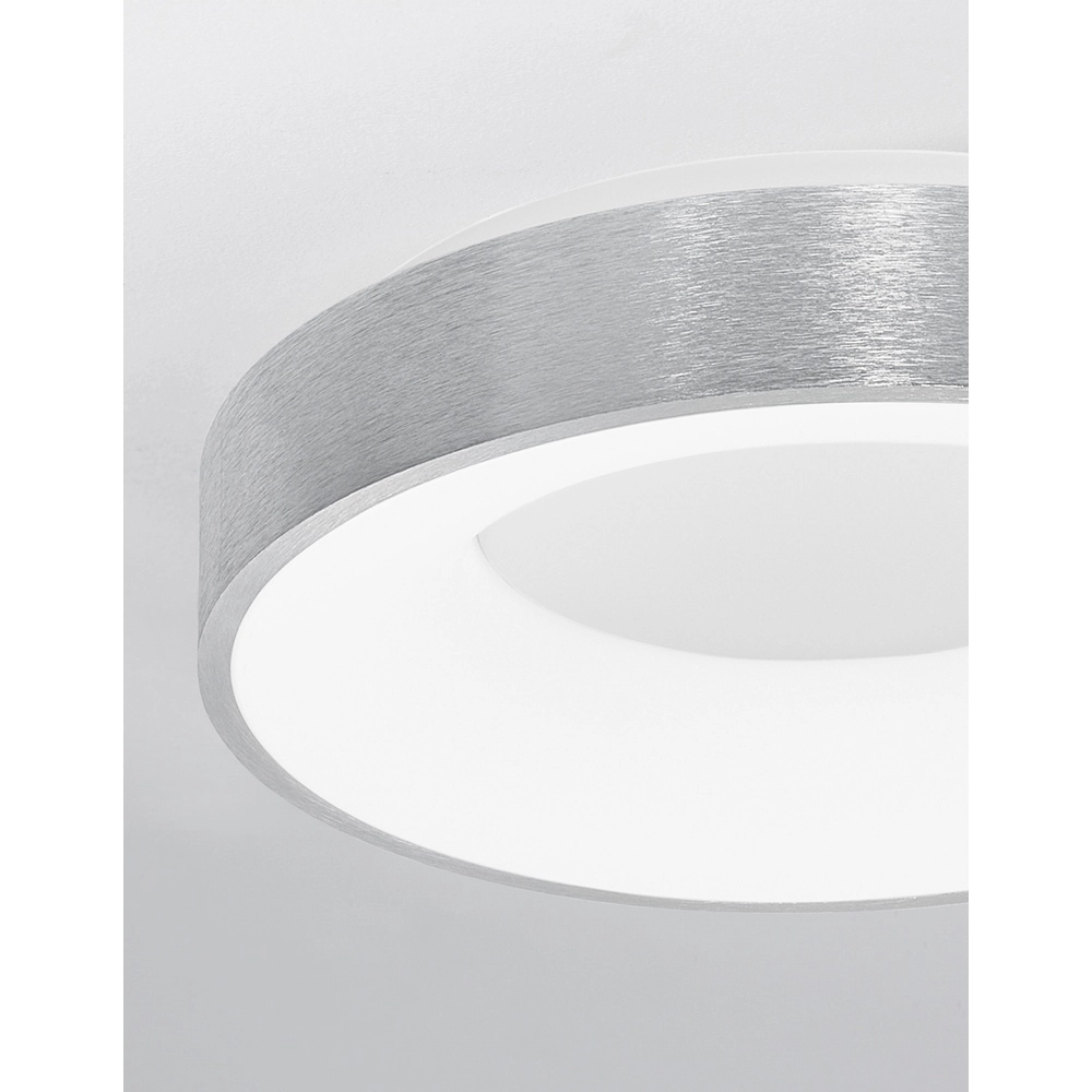 Deckenlampe Rando Thin silbergrau Ø 38cm Lyora 5212017420060