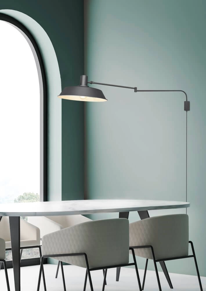 Wandlampe Bolder Mattschwarz Trio 4017807462982