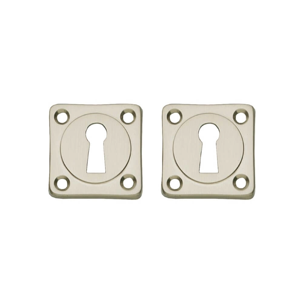 Set mit 2 Schlüsselrosetten Tira quadratisch nickel matt Intersteel 8714186648339