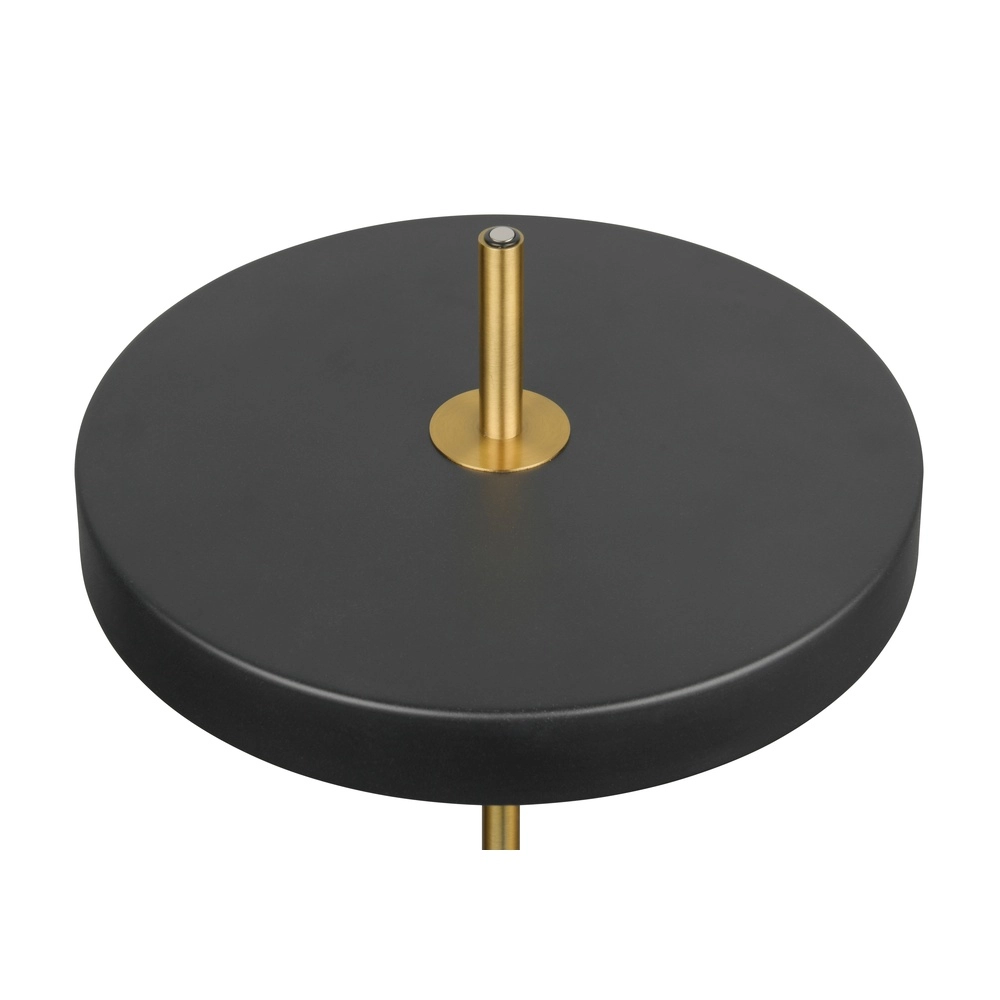 Design-Tischleuchte Keaton schwarz mit gold Trio 4017807655865