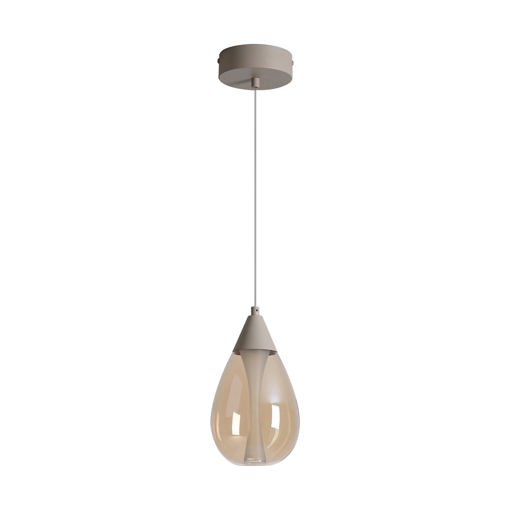 Design-Pendellampe Pear Nur sandbraun Searchlight 5,05342E+12