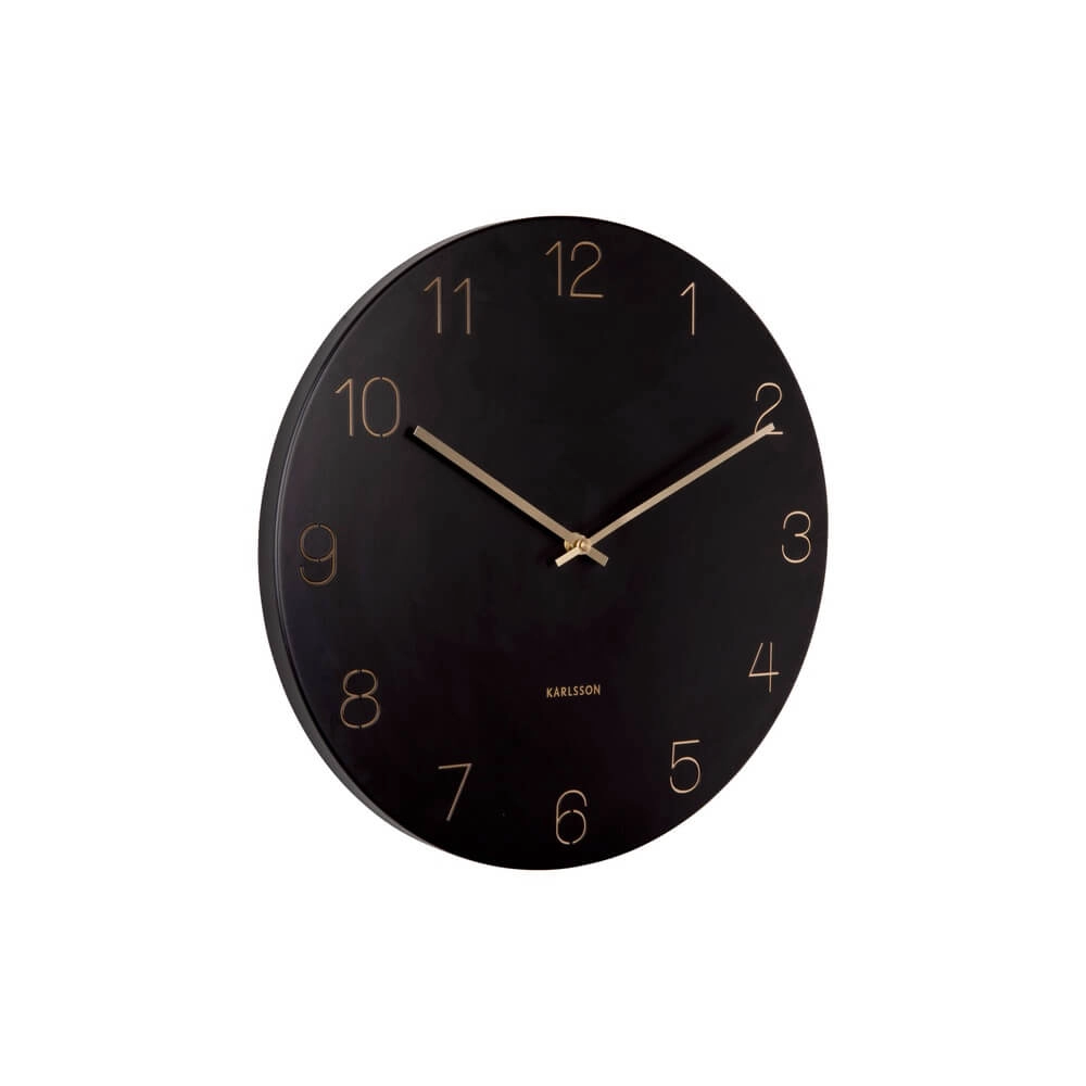 Wanduhr Charm schwarz - Ø 40cm Karlsson 8714302691942