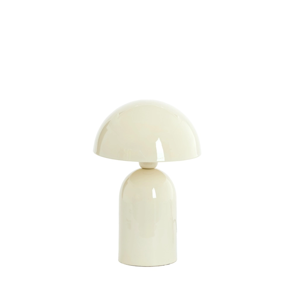 Pilztischlampe Tolima Glanzcreme – Ø 23 cm