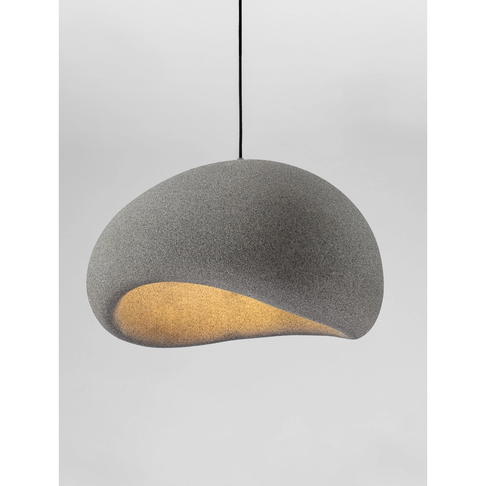Natürliche Pendelleuchte Aere grau 60cm Lyora 5212017476739