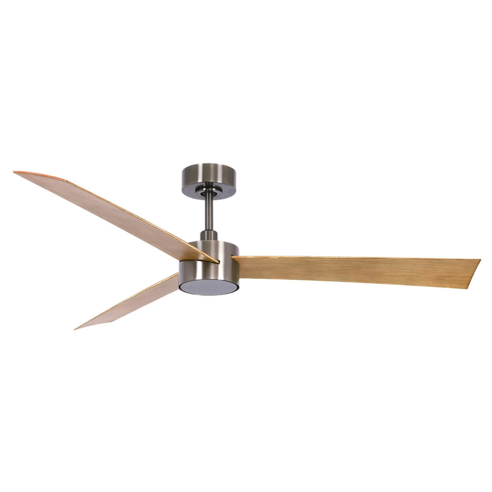 Deckenventilator Climate IV Nickel mit Holz Ø132cm