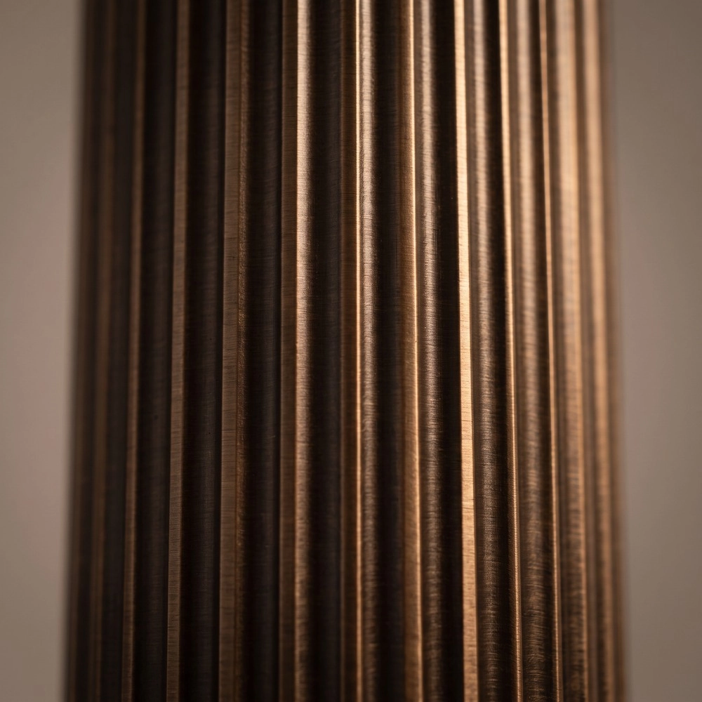 Design-Pendellampe Fariolo bronzene 6-Fenster Ø 48 cm