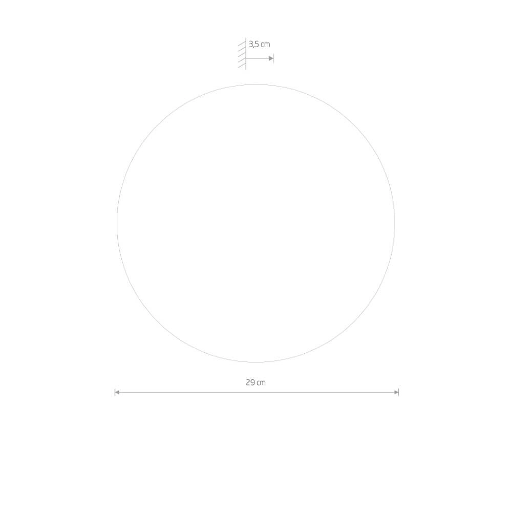 Spiegel mit Lampe Ring Led Mirror M Chrom Lyora 5903139102773