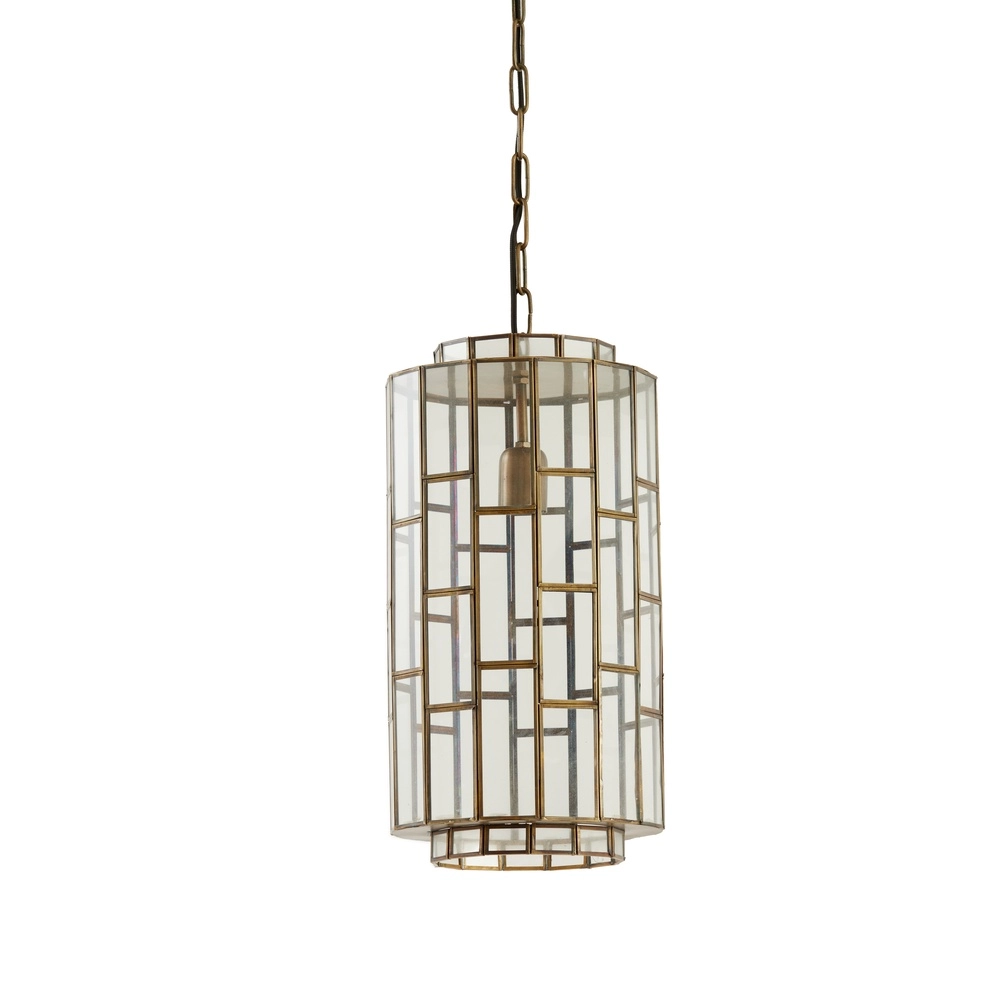 Glas-Pendellampe SÃ¸strene Ø 24cm – Glas mit Messing Light & Living 8717807187262