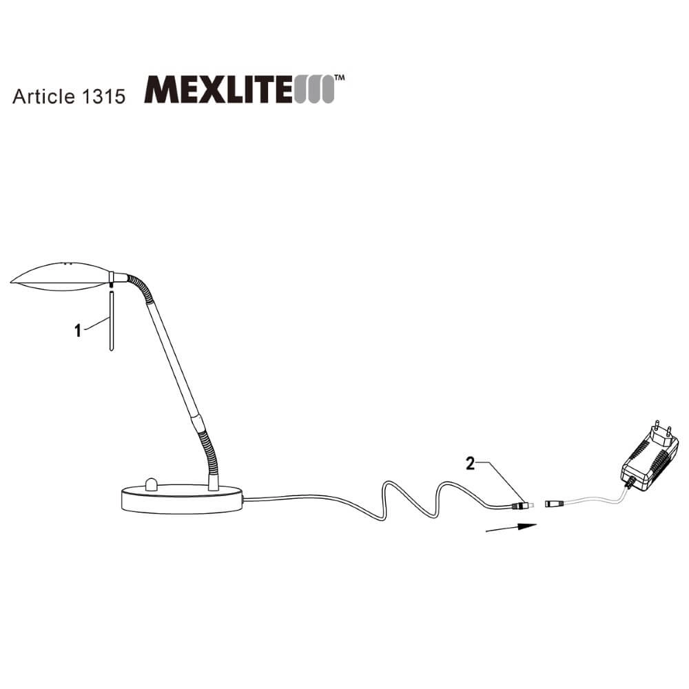 LED Schreibtischlampe Mexlite Steinhauer 8712746114676