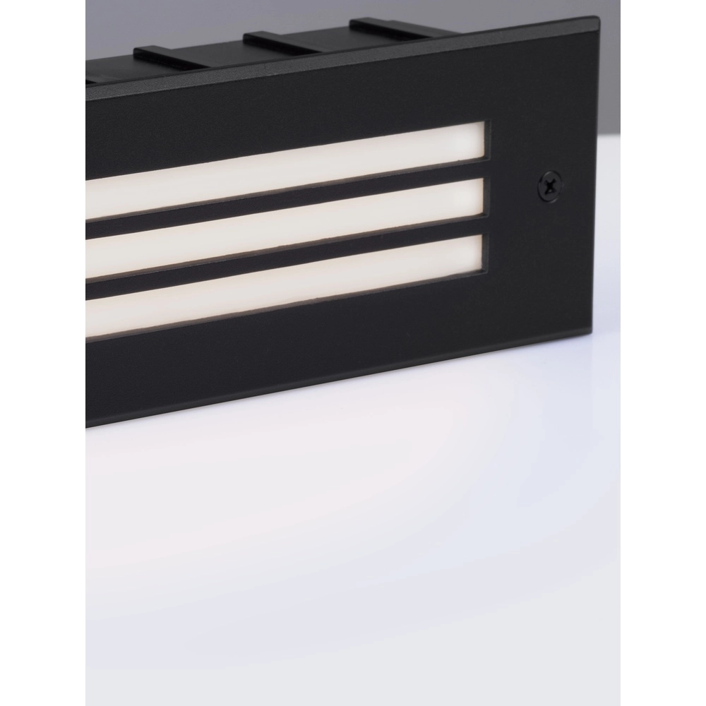 Schlanke Wandleuchte Off 25,6 cm mit Rippe Lyora 5212017453396