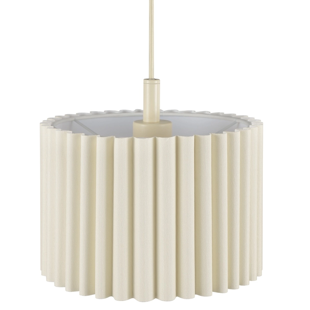 Japandi-Pendellampe Velin 3-hell sandbraun Brilliant 4004353476839