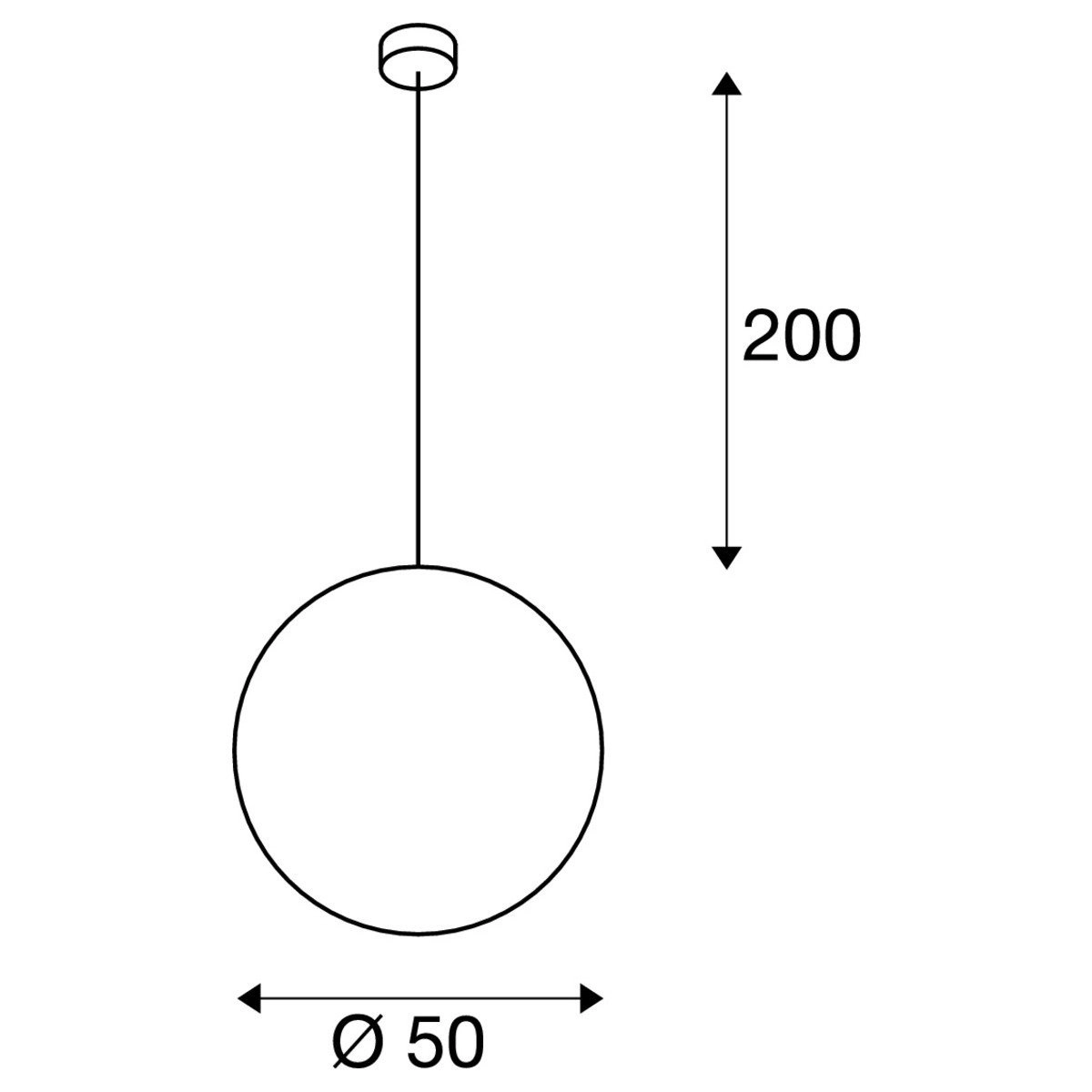 Pendelleuchte Rotoball 50 SLV 4024163096218