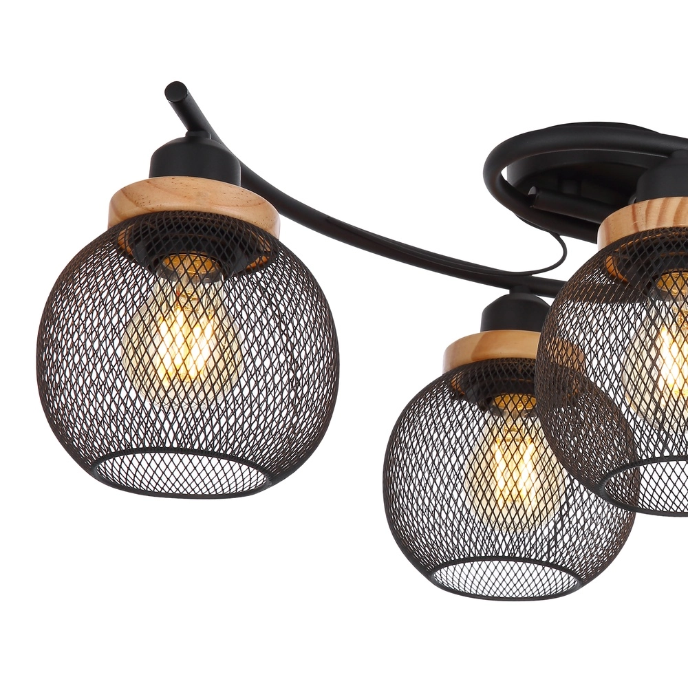 Deckenlampe Pablo Schwarzes Netz Globo 9007371429547