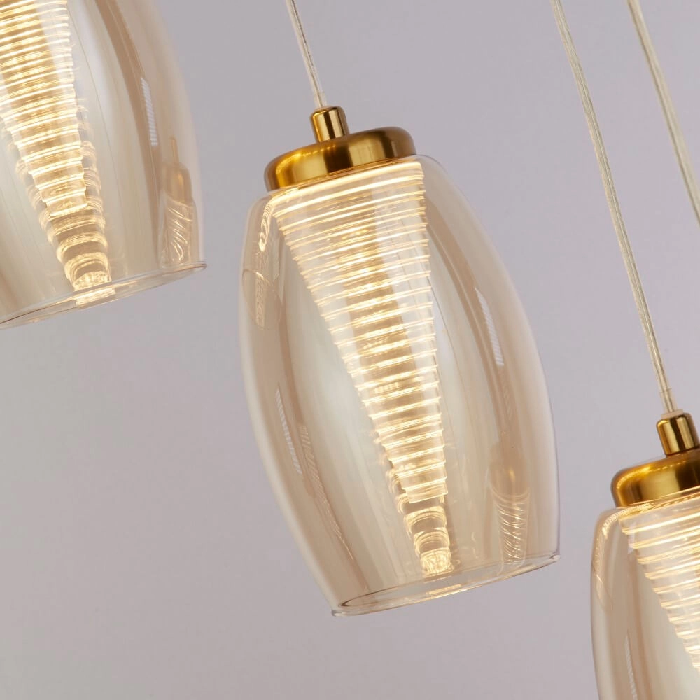 Hängelampe mit 12 Leuchten Cyclone Bronze Searchlight 5053423243207