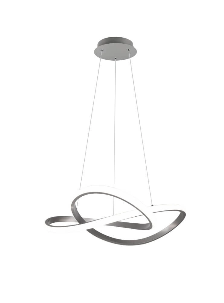 LED-Hängelampe Course grau