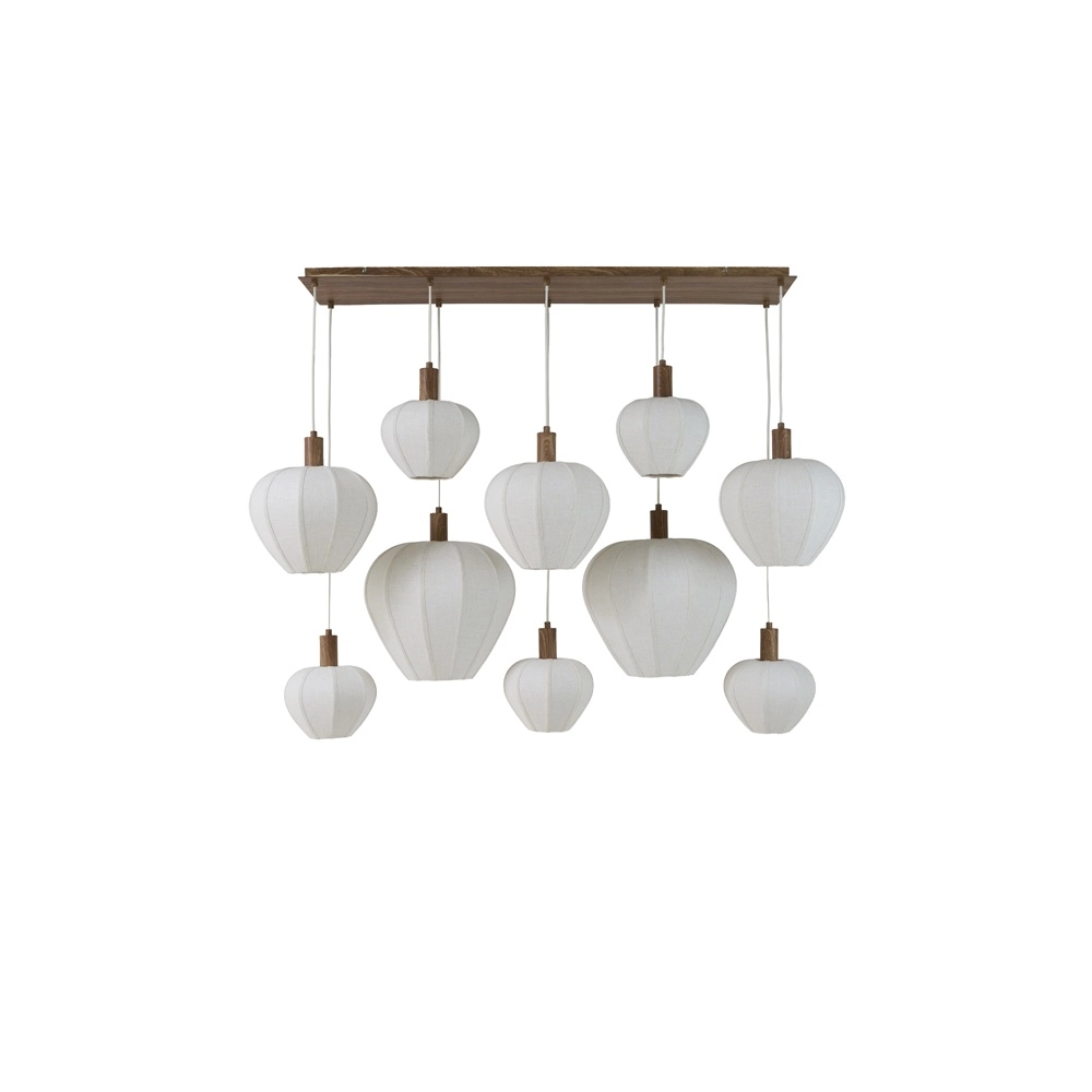 Japandi-Pendellampe Huxi 10-Licht Light & Living 8717807843465