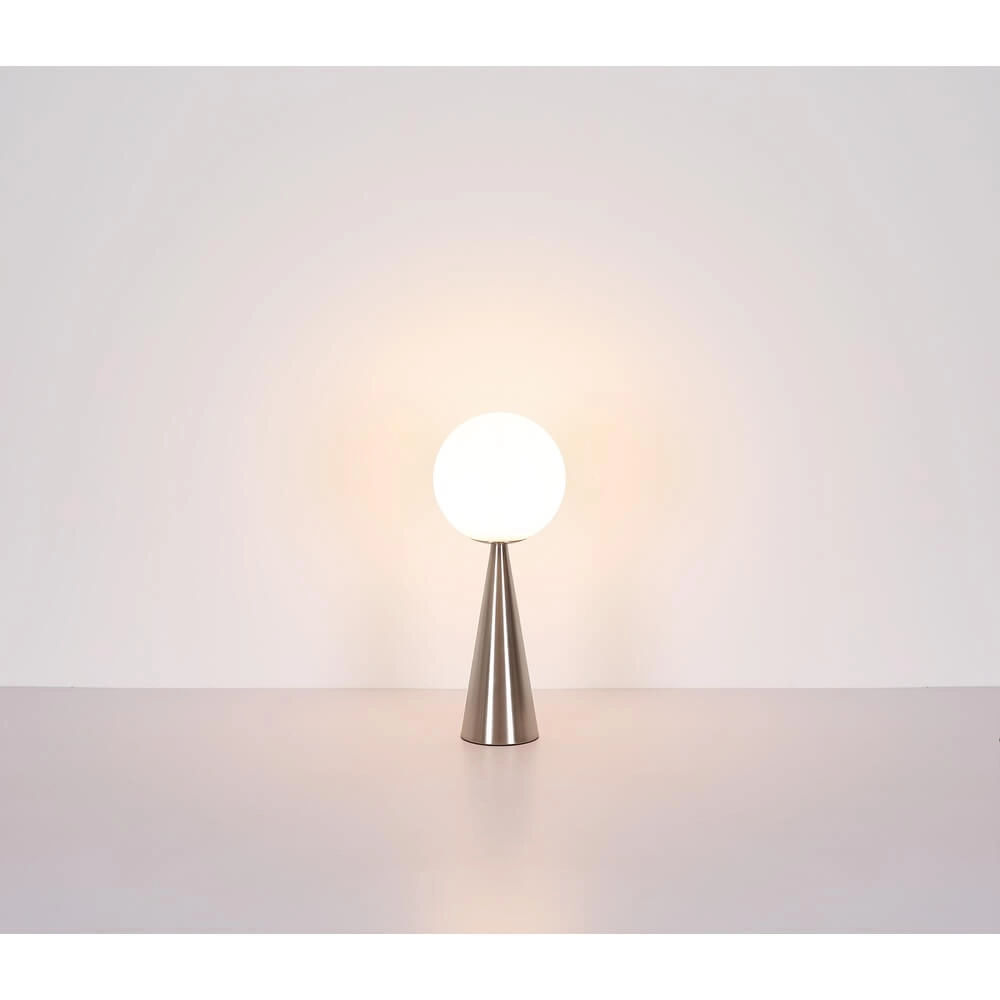 Tischlampe Pinpal mit weißem konvexem Glas Globo 9007371447343