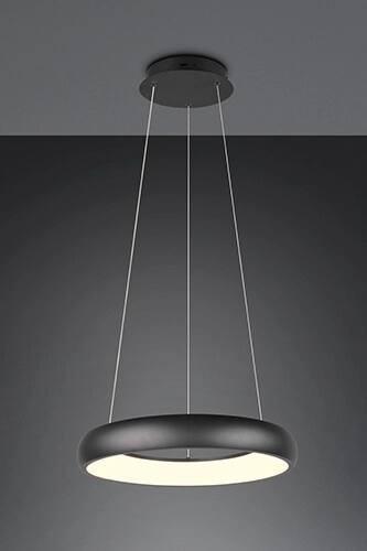LED-Hängelampe Cardona schwarz - Ø 45cm