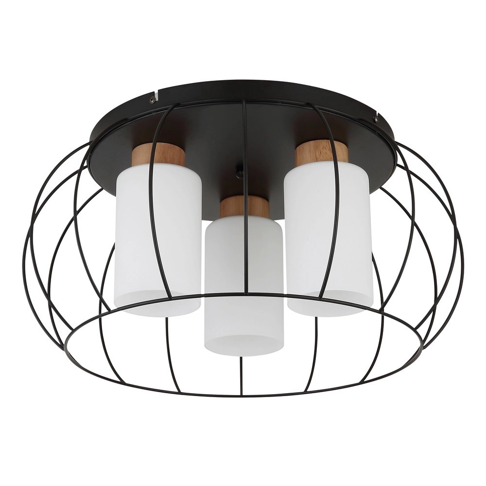 Deckenlampe Rowena 3-Licht Schwarz Globo 9007371589982