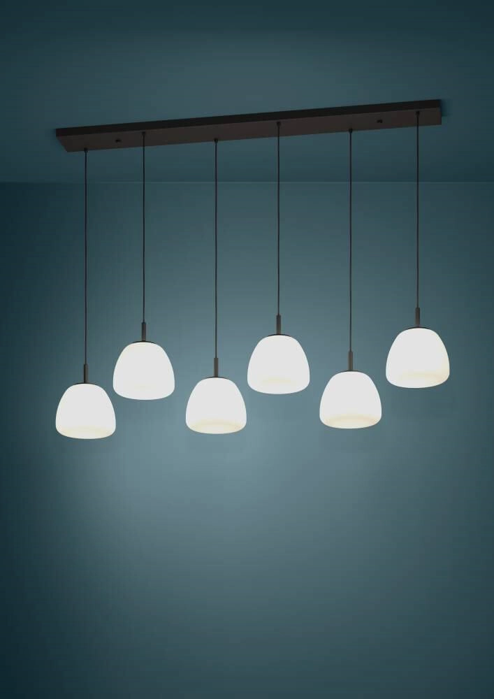 Hängelampe für das Esszimmer Balmes 5x Opalglas Stars of Light 9008606243174