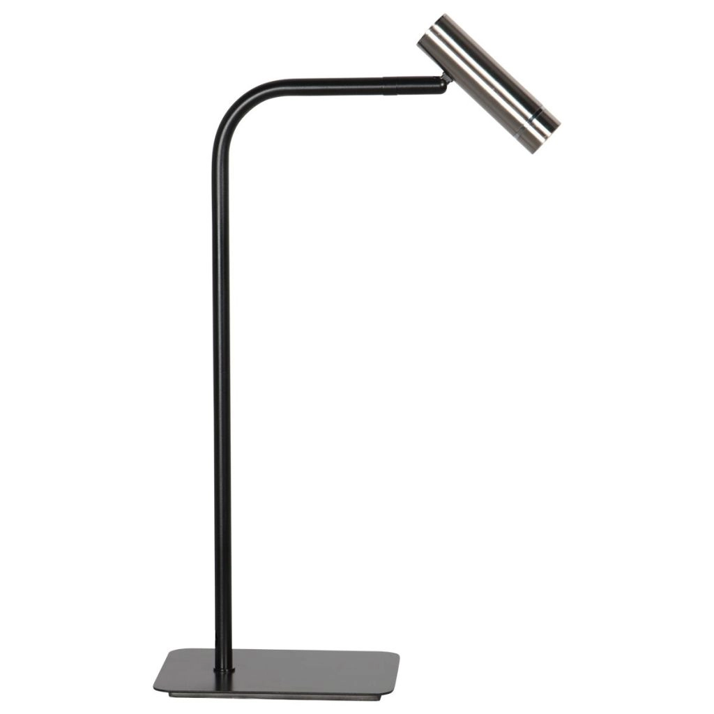 Tischlampe Lumo Schwarz mit Nickel Steinhauer 8712746184617